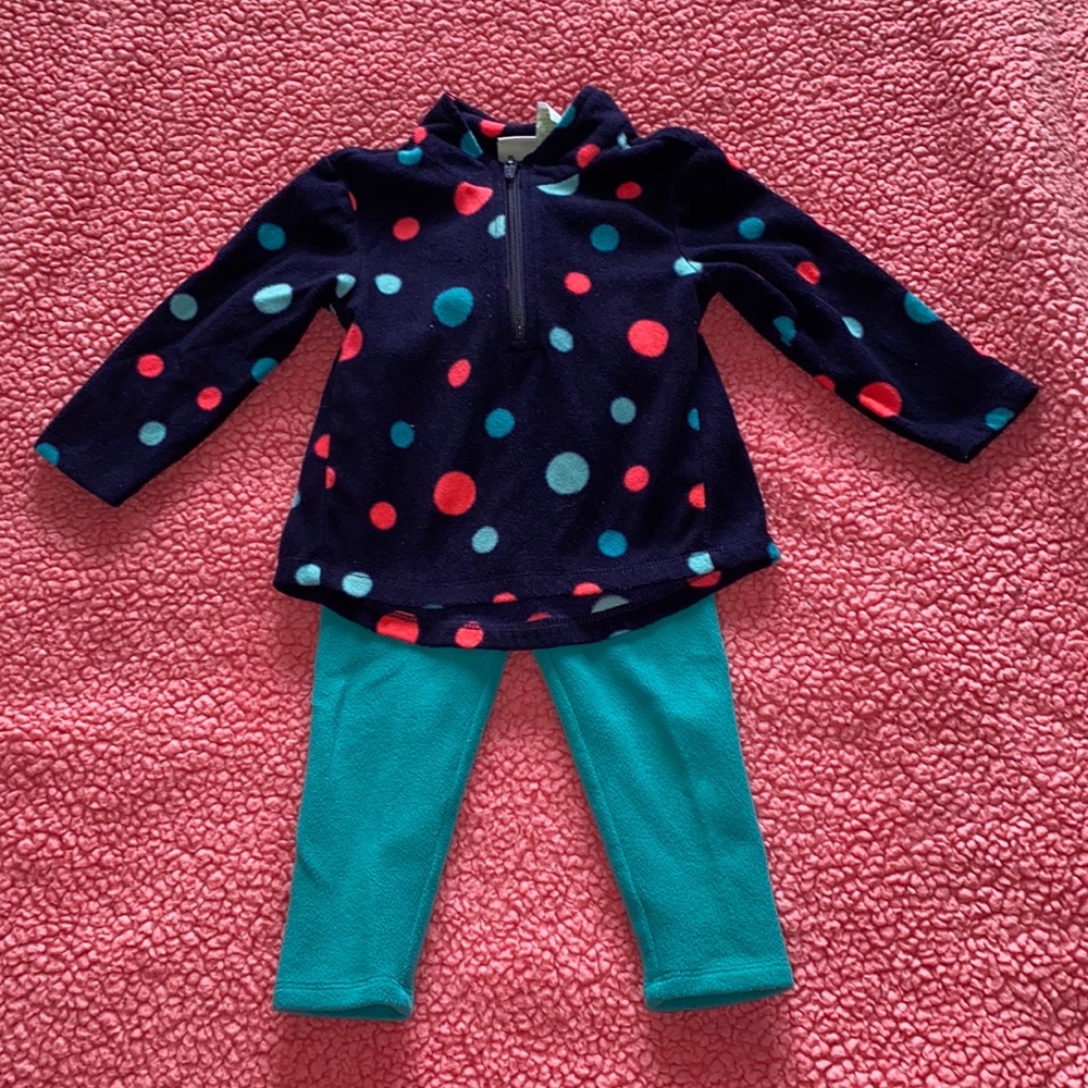 Peanut and Ollie fleece set